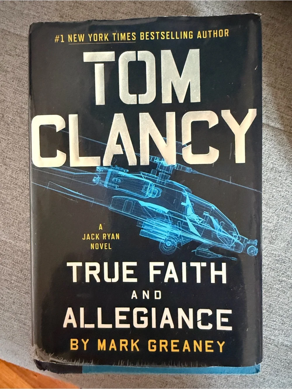 Tom Clancy -True Faith and Allegiance Hardcover - Black/Blue